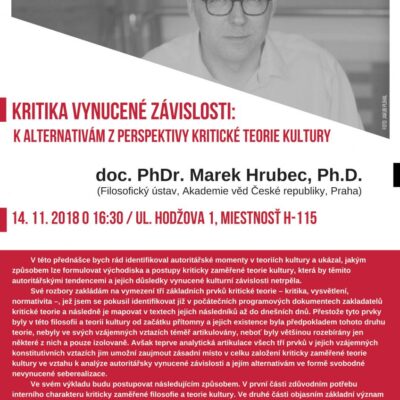 Kritika vynucené závislosti: K alternativám z perspektivy kritické teorie kultury