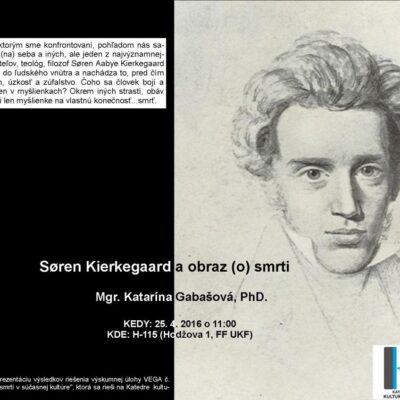 Søren Kierkegaard a obraz (o) smrti